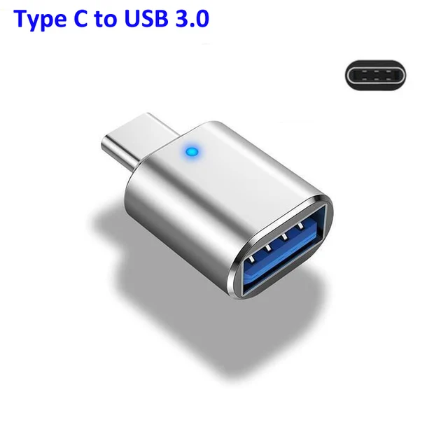 USB 3.0 to Type C OTG Adapters USBC Male to USBA Female Converter Micro 5Pin Connector for Samsung Xiaomi Huawei iPhone Macbook 4