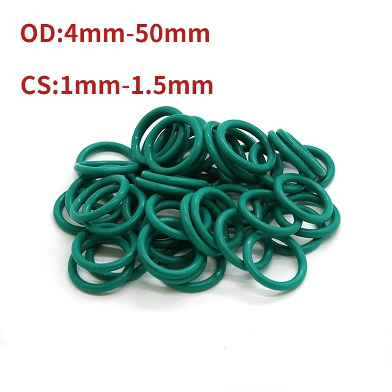 

Зеленые уплотнительные кольца FKM 10 шт.