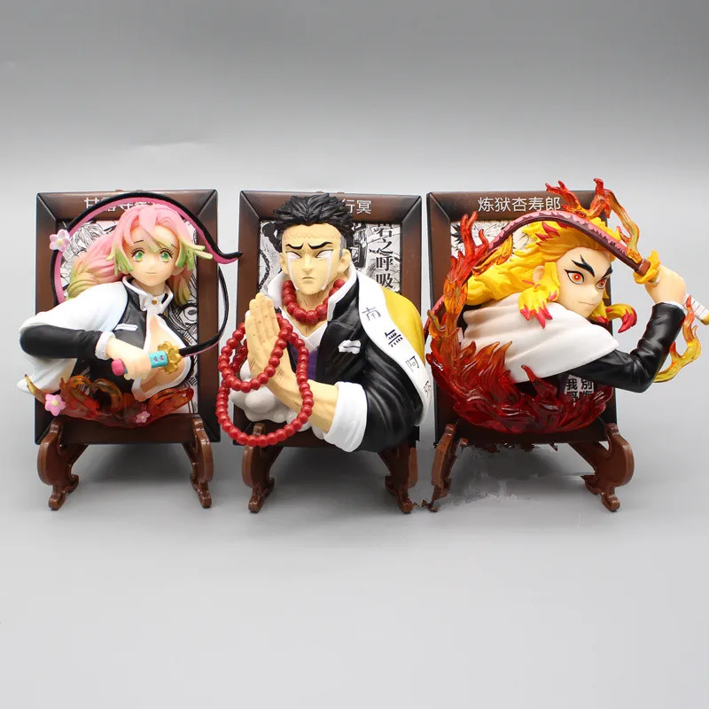 

Экшн-фигурка из аниме «рассекающий демонов», Rengoku Kyoujurou, 3D фоторамка, фигурка киметасу, no Yaiba Himejima Kyoumei, кукла, игрушки