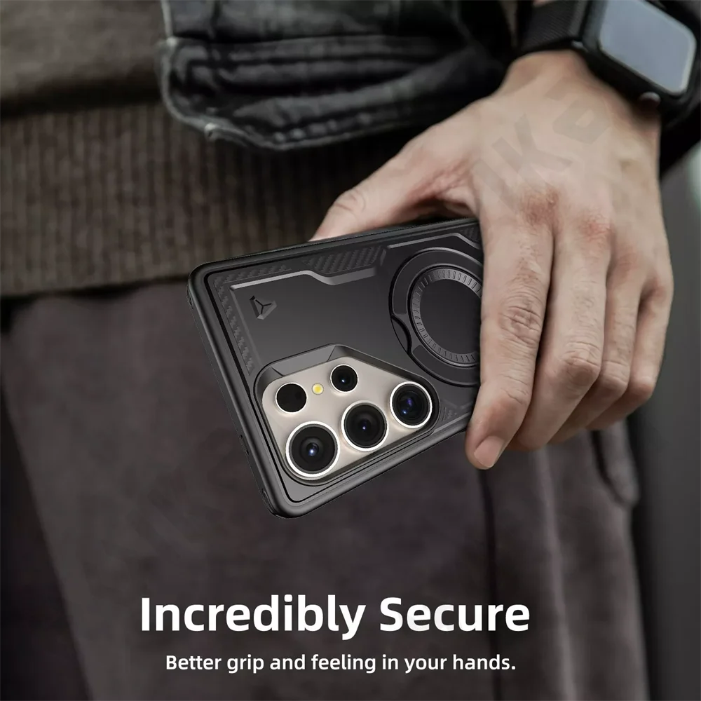 Чехол для Samsung Galaxy S25 S24 S23 Ultra Plus FE A16 A15 A55 4G 5G с вращающейся магнитной прочной