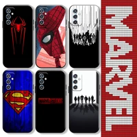 marvel avengers spider man for samsung a11 a21s a31 a32 a41 a51 a71 a52 a72 4g 5g phone case back silicone cover carcasa black