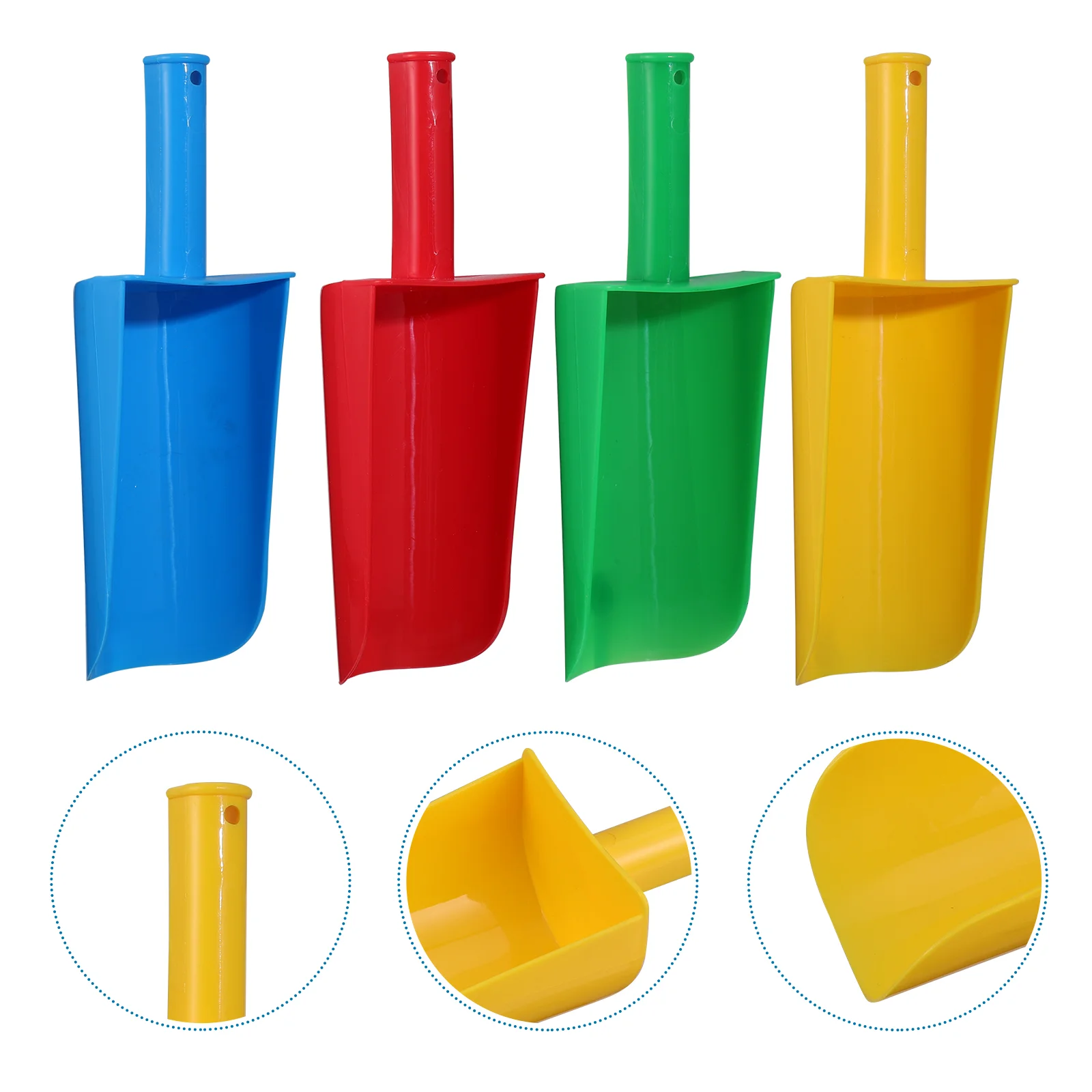

4pcs Short Handle Sand Shovels Kids Scoop Beach Children Playing Sand
