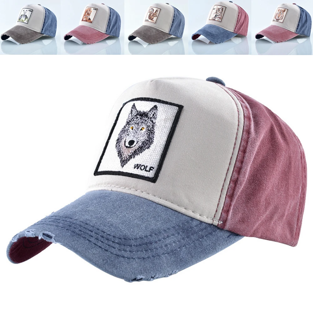 

Fashion mesh breathable outdoor sports sun hat Animal pattern trend personalized baseball cap