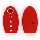 Силиконовый чехол для дистанционного ключа с 3 кнопками для Nissan Altima Maxima Murano Rogue Sentra Versa Titan 2006-2018, чехол для ключа, брелок