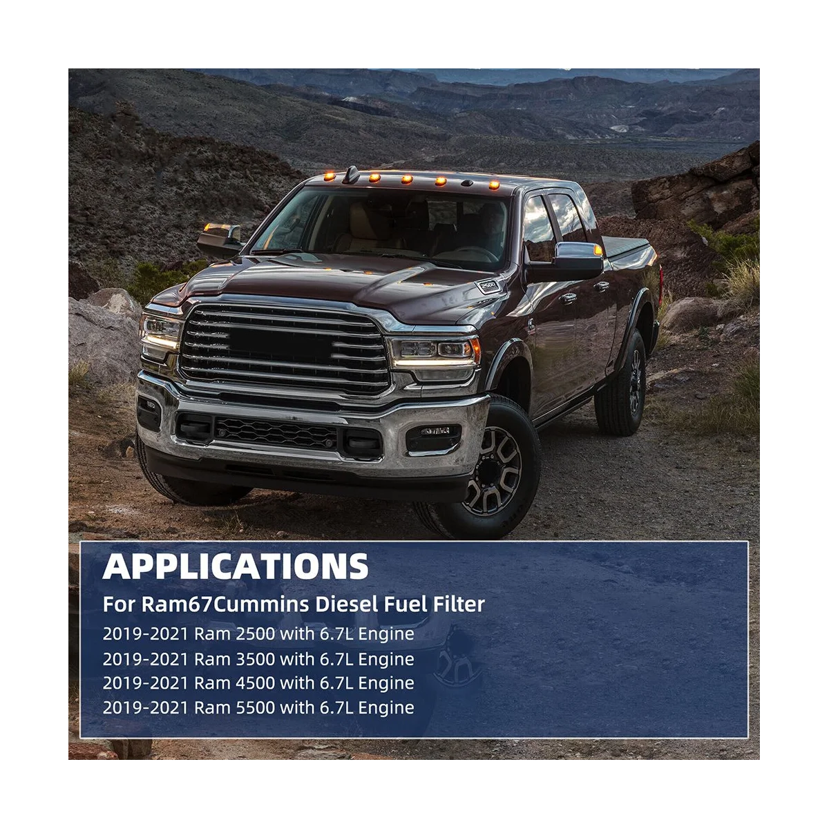 2 шт. комплект топливных фильтров 2019-2021 Ram 2500 3500 4500 L 68436631AA 68157291AA