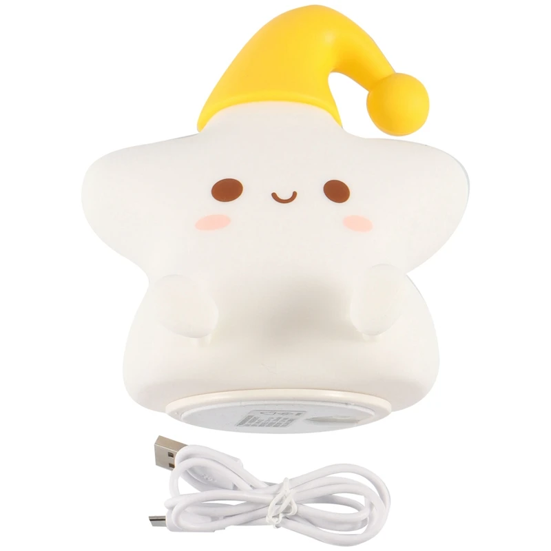 

Star Night Light For Kids,Portable Rechargeable Color Changing Led Silicone Soft Lights Bedroom Teen Birthday Gifts