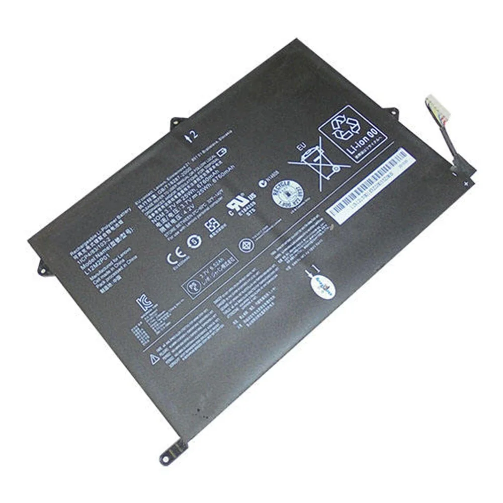 Фото L12M2P01 3,7 В 25 Втч 6760 мАч оригинальный аккумулятор для ноутбука Lenovo Miix 10 Table L12N2P01 №3