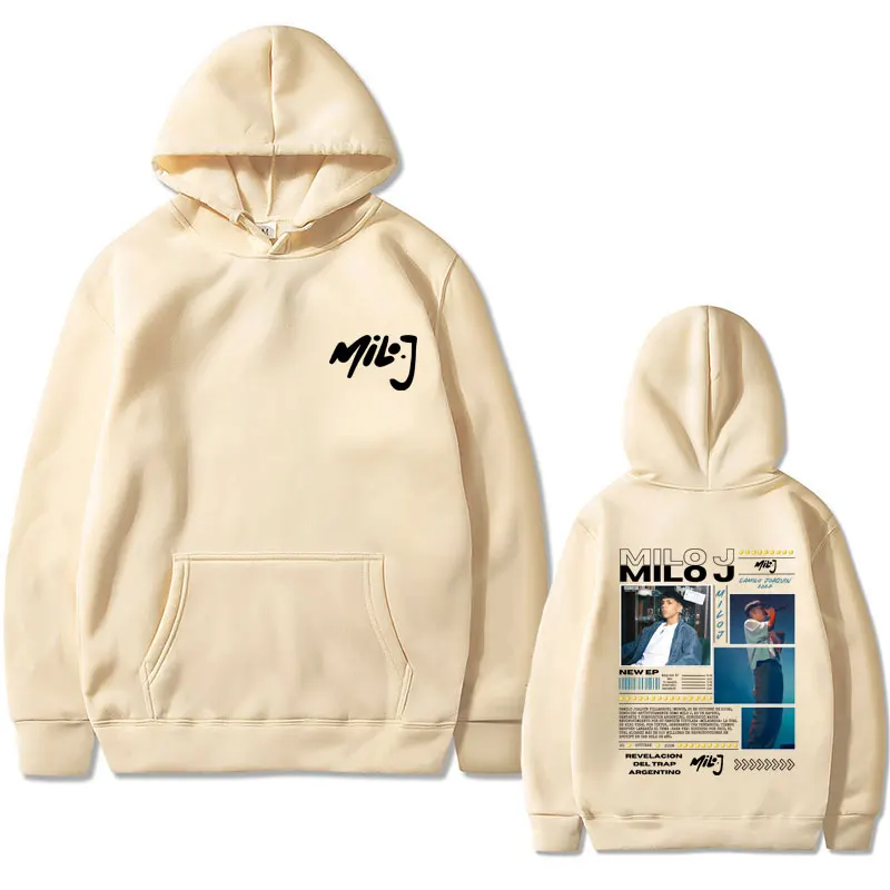 Rapper Milo J 511 Music Album Graphic Hoodie Men Women Fashion Hip Hop Oversized Sweatshirt Men's Fleece Cotton Hoodies Pullover