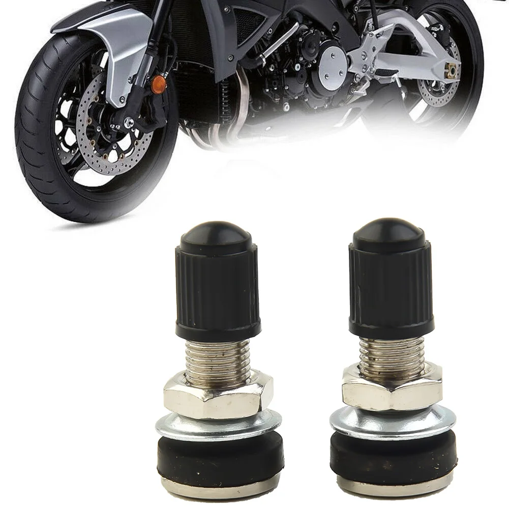 

2pcs Motorcycle Wheel Valve 32mm-Motorbike Scooter Bike Quad Tubeless Mountain Tyre Valve Dustcap Universal Car Repair Parts