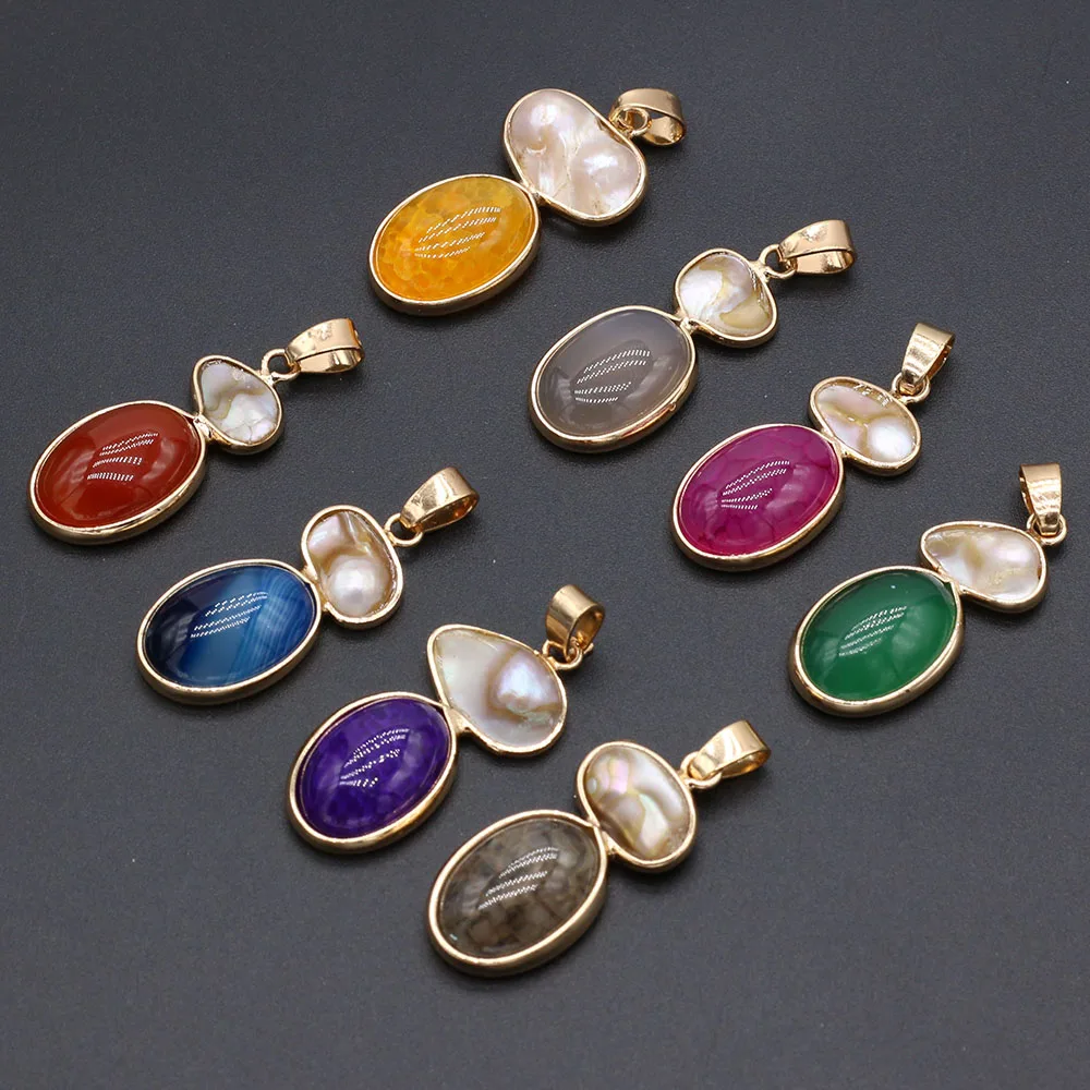 

Wholesale10PCS Natural Stone Shell Agate Irregular Pendant For Jewelry Making DIY Necklace Earring Accessories Charms Gift Party