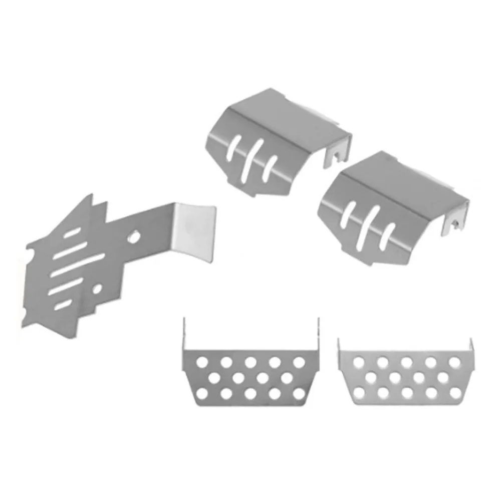 

NEW 5pcs/set TRX4 Stainless Steel Chassis Armor Axle Protector Skid Plate For 1/10 RC Crawler TRAXXAS TRX-4