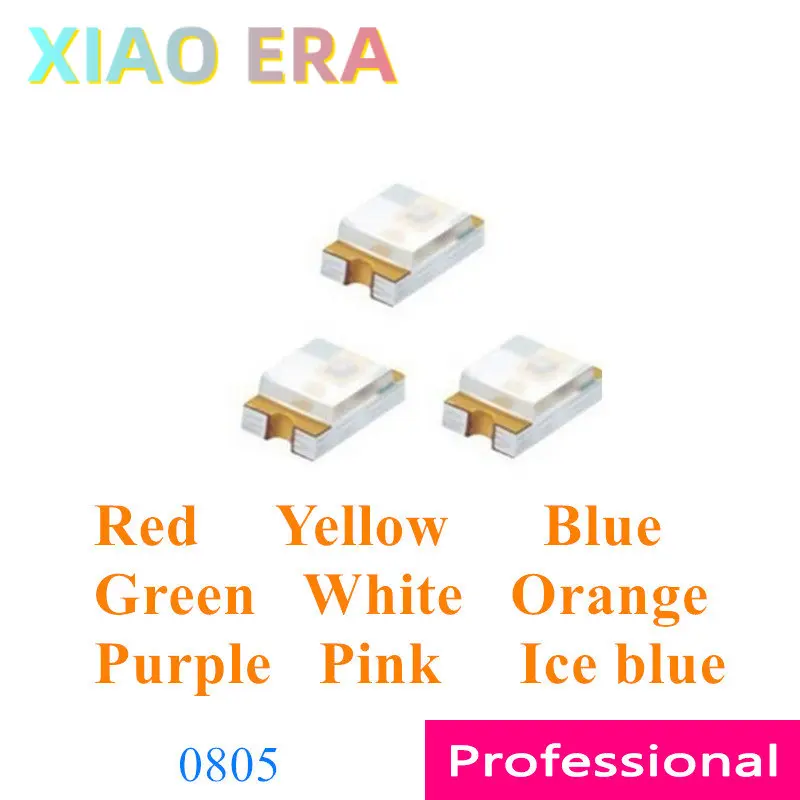 

0805 3000 шт. SMD LED красный желтый синий зеленый белый оранжевый фиолетовый розовый, ледяной голубой 2012 светоизлучающие диоды китайские товары