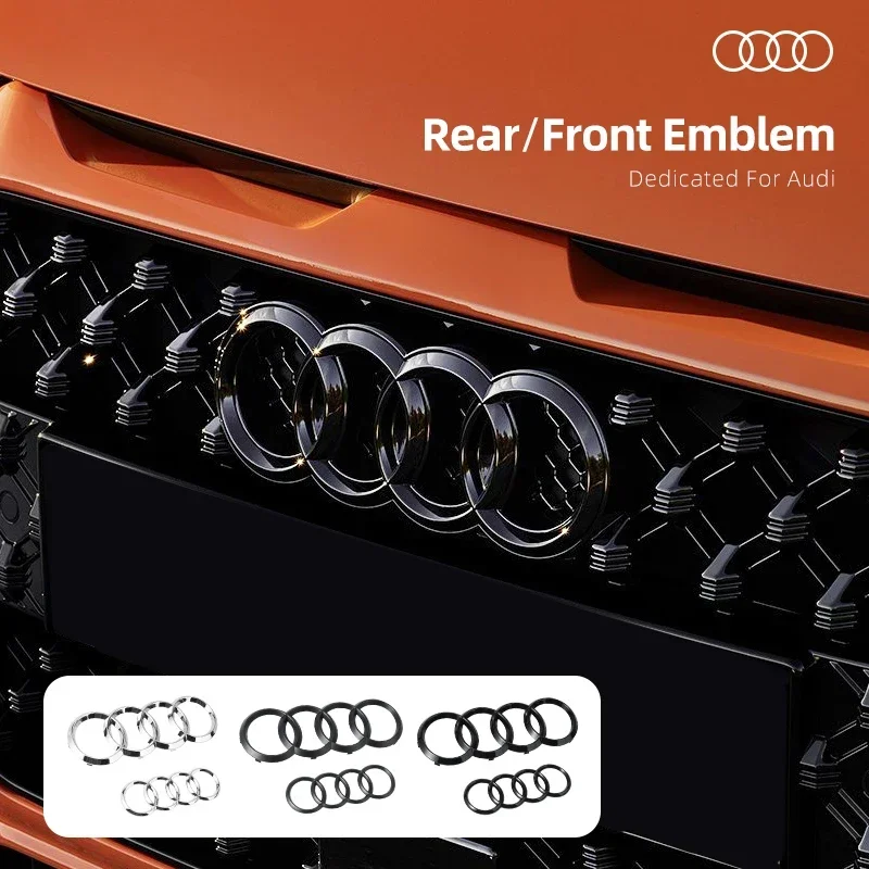 Стайлинг автомобиля для Audi A3 A4 A4L A5 A6 A6L A7 A8L Q2L Q3 Q5 Q7 TT Глянцевый черный передний