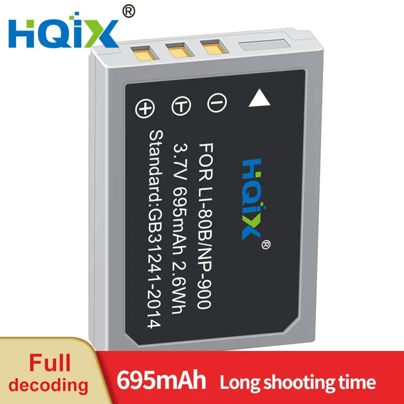 

HQIX for Olympus T-100 T-110 Camera LI-80B Charger Battery