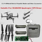 Оригинальные аксессуары для дрона MARK300, 11,1 В, 4000 мАч, литиевая батарея, пропеллеры, запасные части-лопасти, детали для MARK30 5G, Wi-Fi, GPS