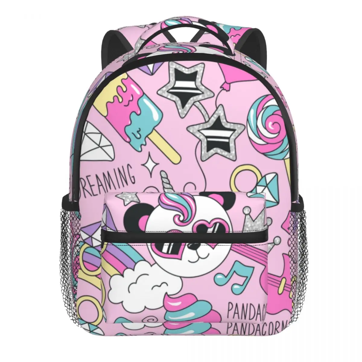 2022 Children Backpack Toddler Kids School Bag Cute Panda Unicorn Kindergarten Bag for Girl Boys