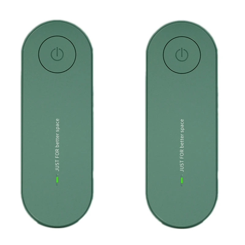 

2X Plug In Air Purifier For Home Cleaner Air Ionizer To Remove Smoke Portable Deodorizer Air Freshener Green US Plug