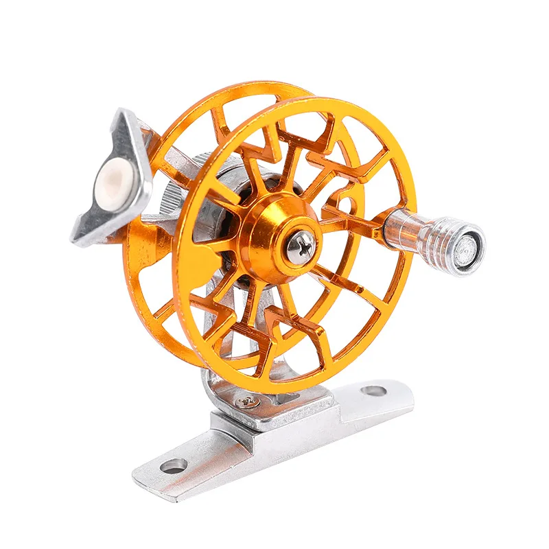 

1BB Full Metal Belt Venting Front Ice Fishing Wheel Raft Fly Fishing Wheel Ultra Light Golden Fishing Reel Gear Spinning Reel