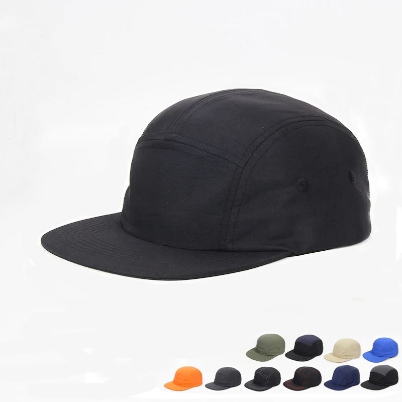 

Blank Black 5 Panel Baseball Cap Jockeyss Gorra Polo Snapback Caps Bone Fast Dry Nylon Kapelusz Hip Hop Hats For Men Women