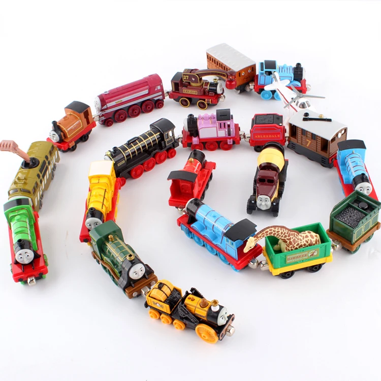 Игрушечный автомобиль Thomas and Friends Bash Dash подарок на Рождество поезд Percy магнитная