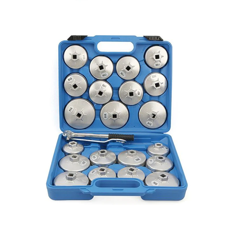 

23-piece set Automobile bowl type oil filter/wrench removal tool/cap type oil filter wrench/auto parts/auto repair wrench