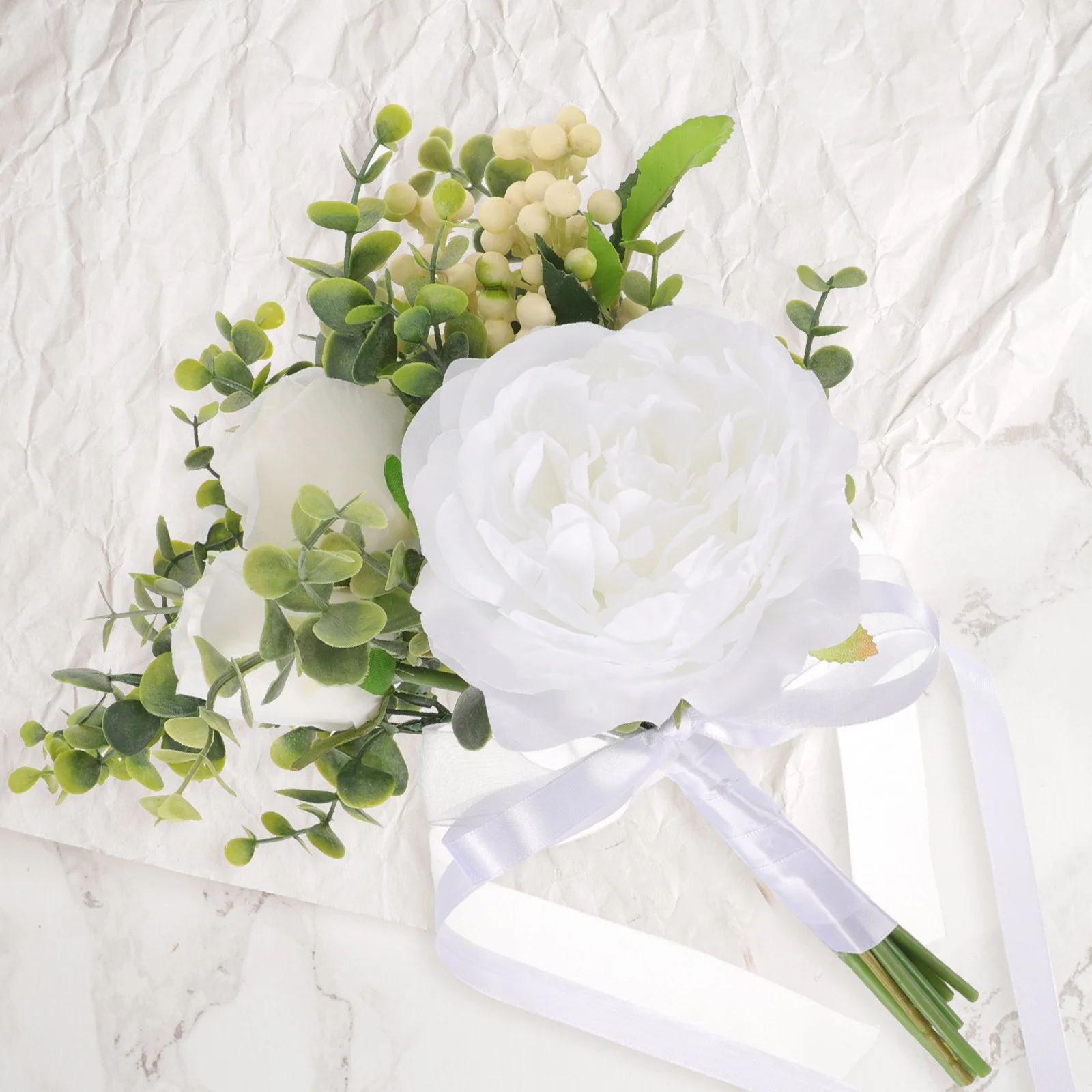 

Romantic Bouquet Bride Holding Bouquet Bridesmaid Artificial Rose Bouquet