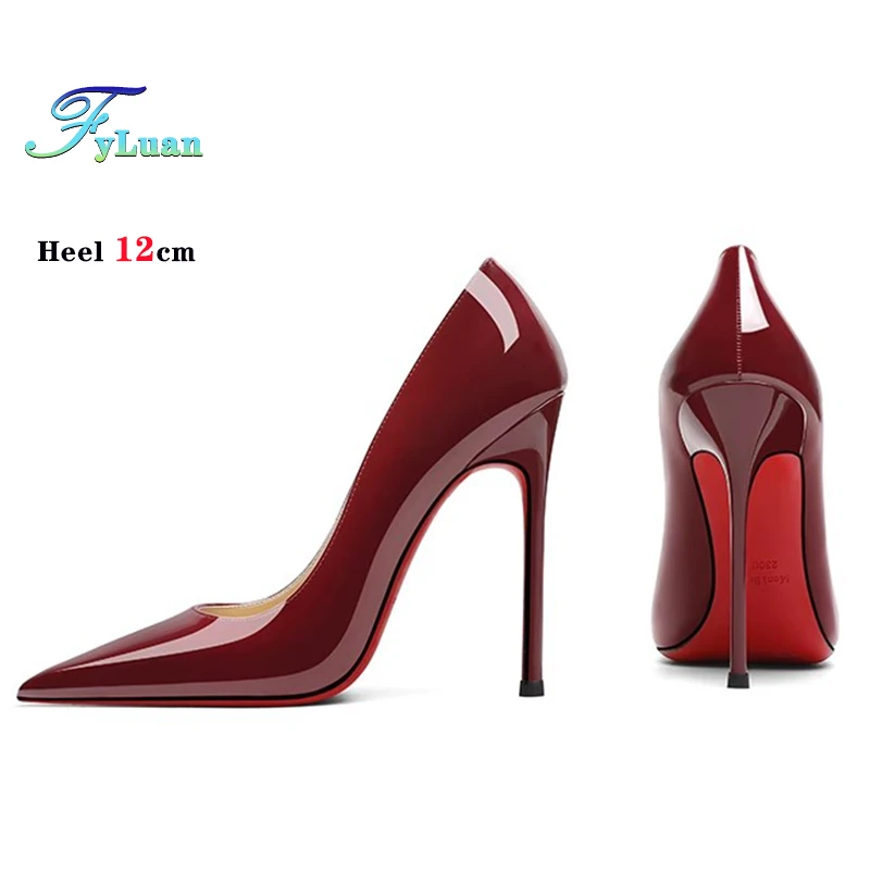 Новые женские туфли-лодочки из лакированной кожи на очень высоком каблуке 8 10 12 см
