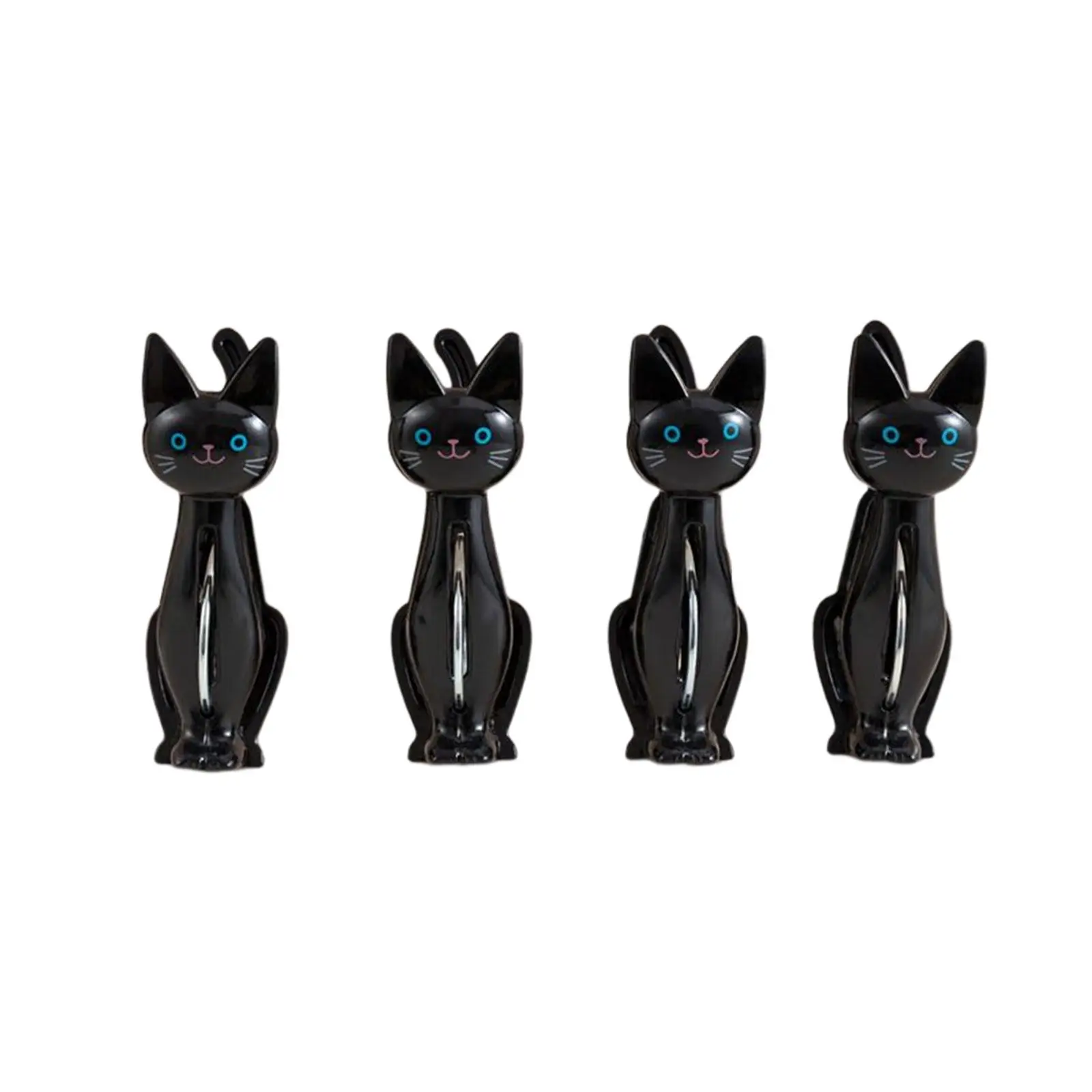 

4x Cat Cartoon Clip Clothes Pin Multipurpose for Traveling Laundry Camping