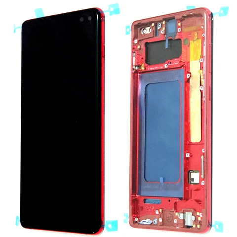 6,4 "Super AMOLED для Samsung S10 Plus G975 G975F ЖК-дисплей с цифровым преобразователем сенсорного экрана в сборе, запасные части