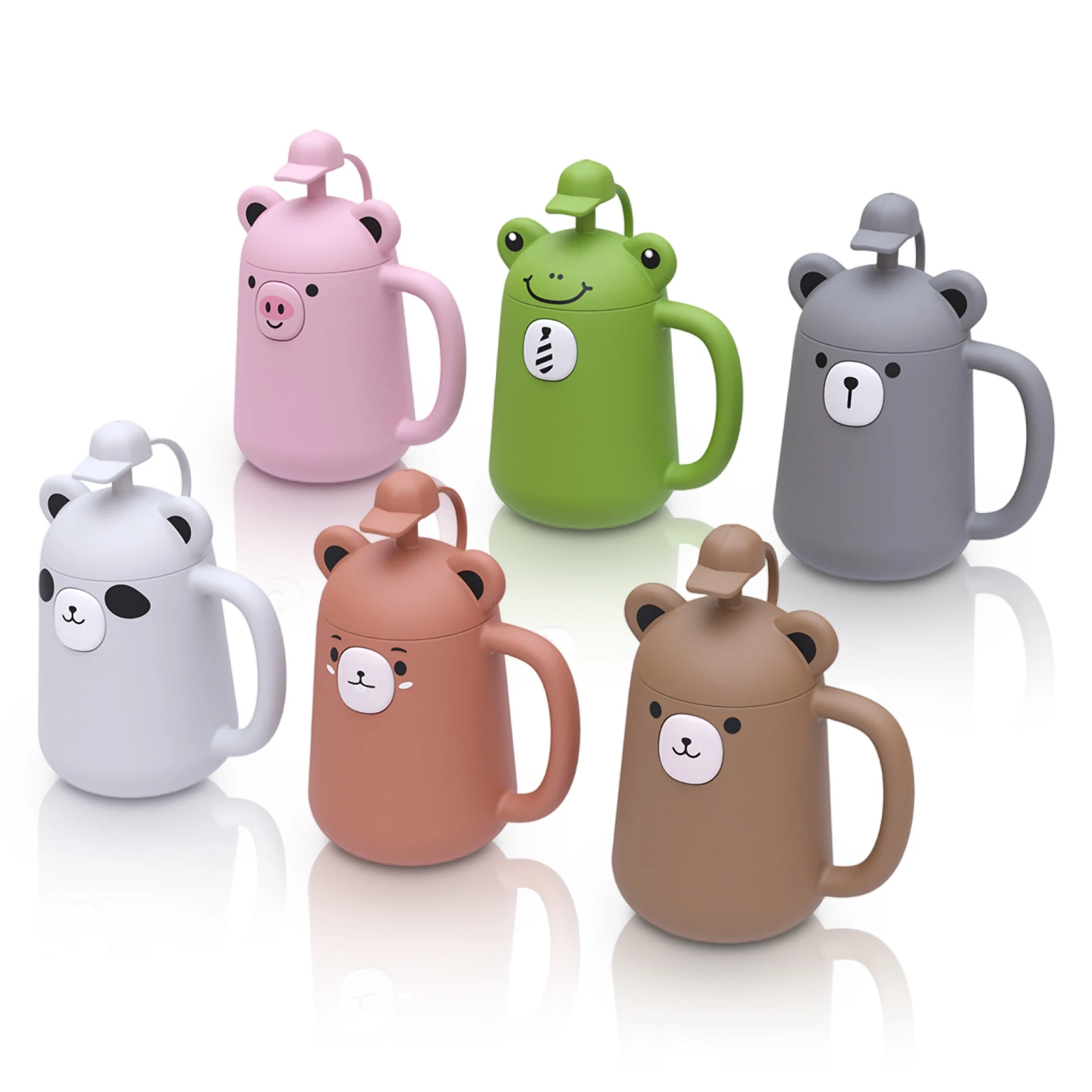 чашка Бутылка для воды детская силиконовая мультяшная портативная малышей