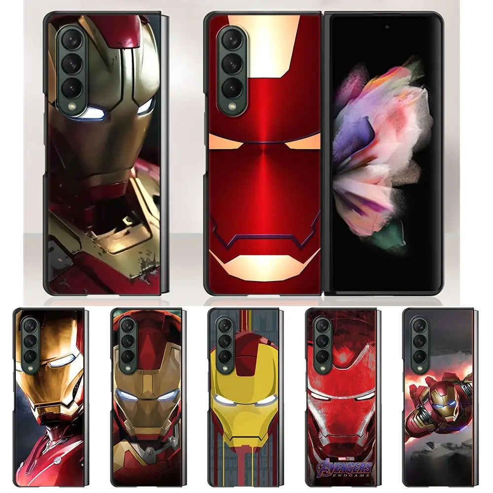 

Phone Case For Samsung Galaxy Z Fold3 5G Hard Slim Cover Ultra-thin anti-drop For Galaxy Z Fold 3 Shell Marvel Ironman