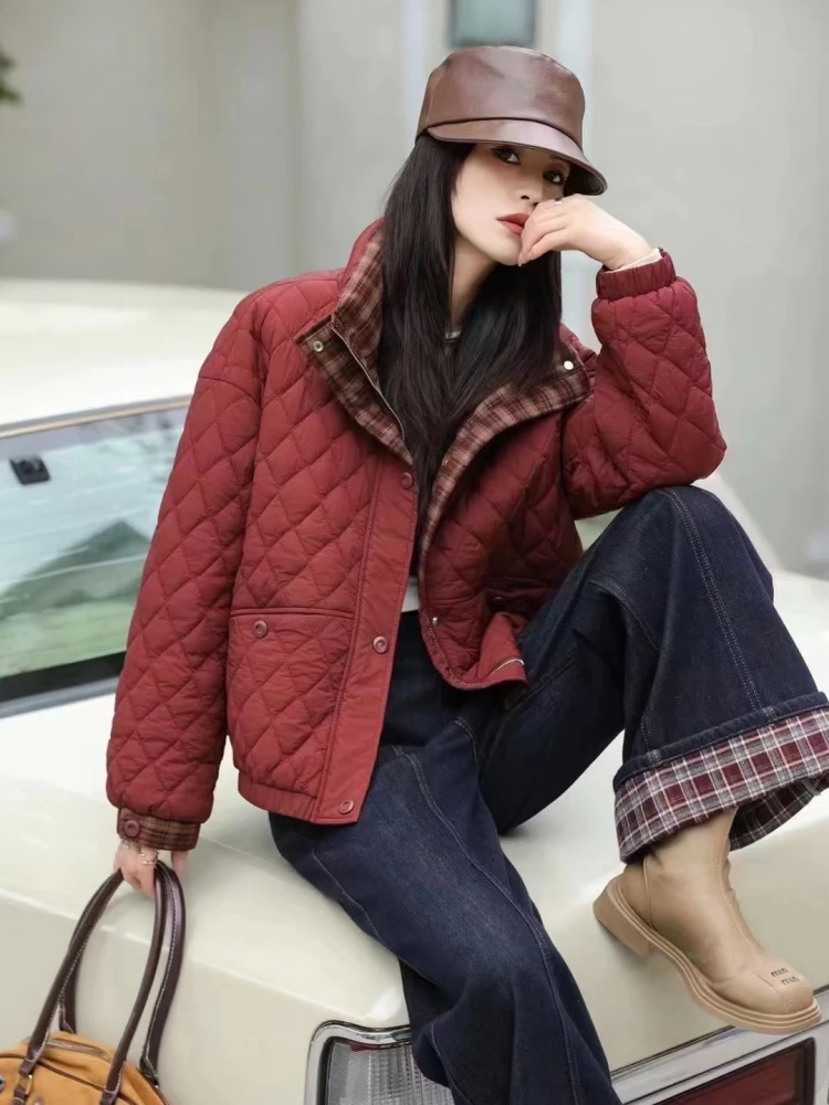Charming Yashi Genuine Goods 2024 Winter New Casual Thin Cotton Coat Features Age-Reducing Versatile Thickened Outerwear