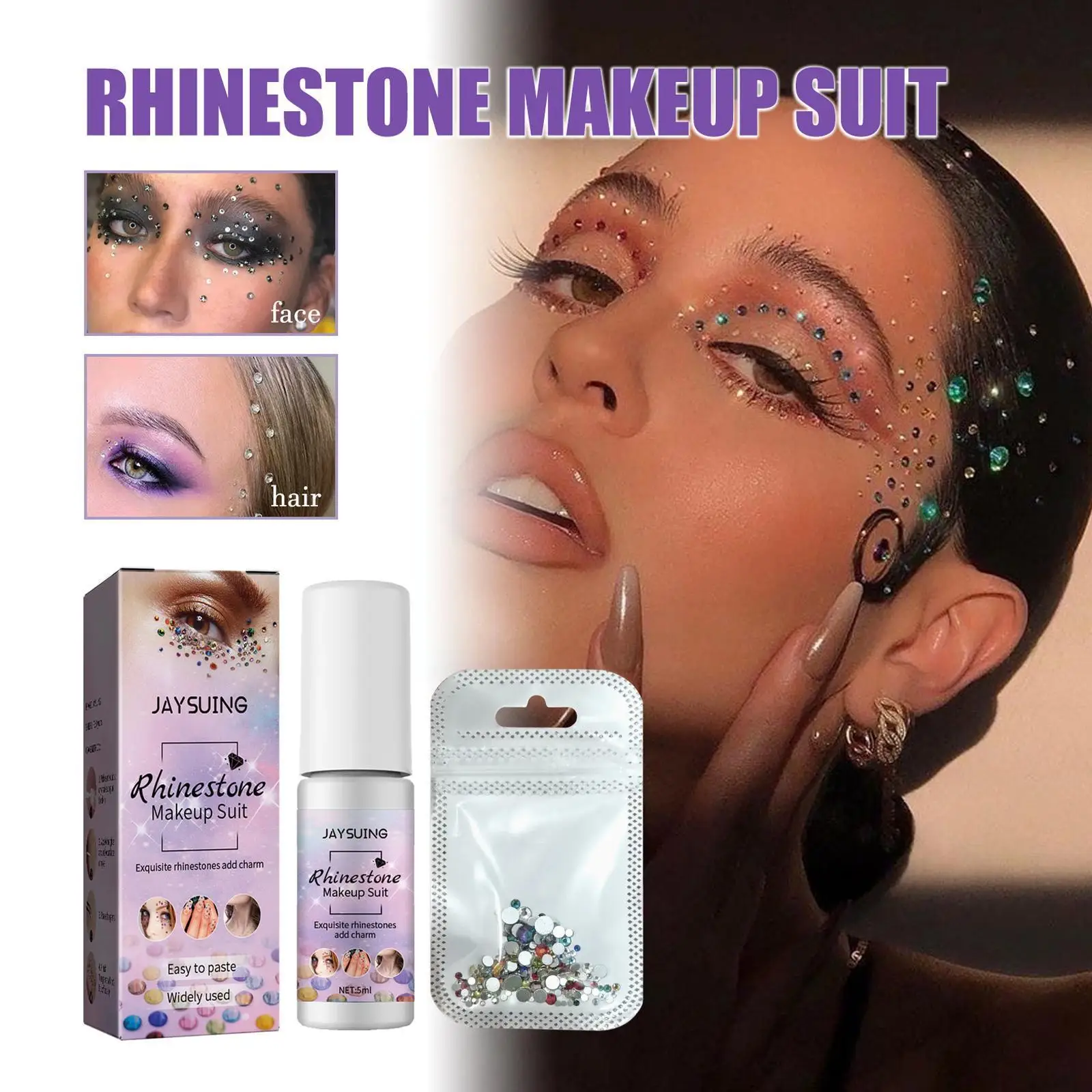 

Гипоаллергенный античувствительный блестящий клей, праймер для глаз, водостойкий долговечный, для фиксации теней и губ Y9Y6