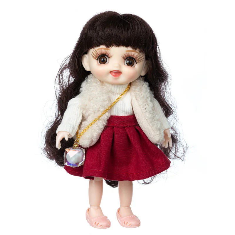 

17cm Silicone Mini Bebe Reborn Dolls Handmade Small Cute Newborn Doll Painted Silicone Reborn Kits with Clothes