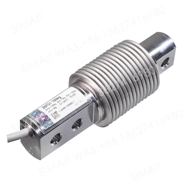 Фото Немецкий датчик нагрузки HBM Z6FD1 / Z6FC3 – высокоточный гофрированный тип для ленточных весов и измерения силы №3
