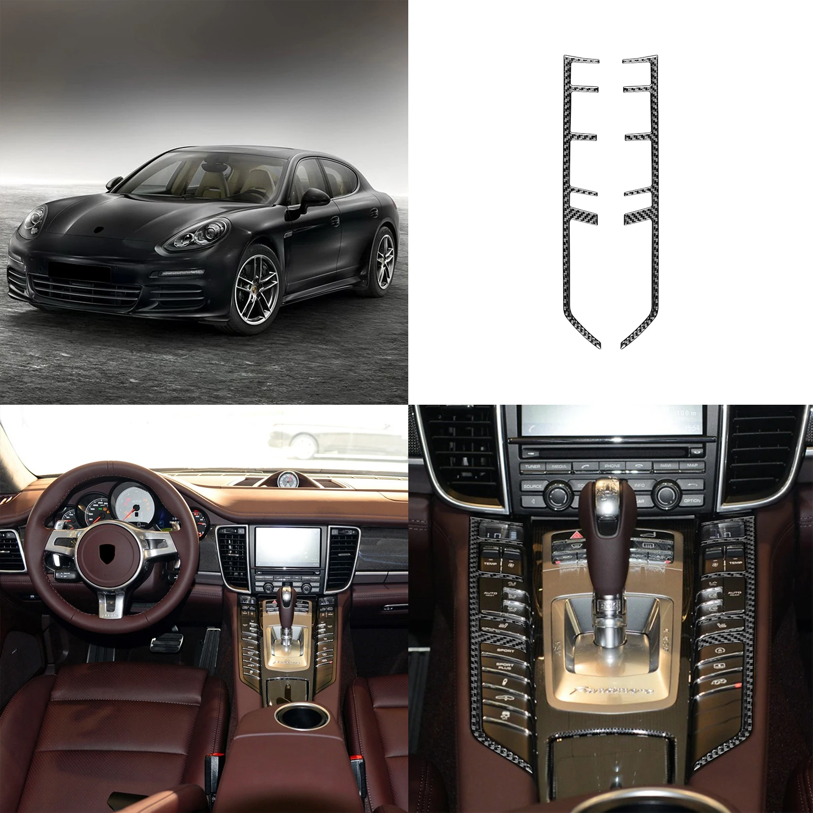 2 шт. для Porsche парамера 2010-2016 из углеродного волокна