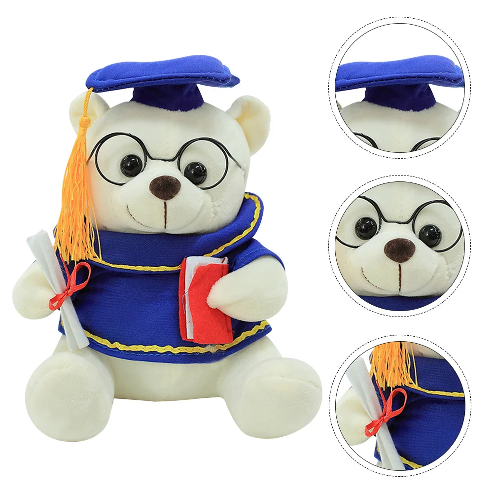 

Graduation Stuffed Plushanimal Gift Mini Bears Toys Toy Pendantsofttiny Keyring Bouquet Holder Key Keychain Present Figures