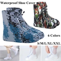 reusable rain boot cover men womens non slip wear resistant thick waterproof shoe cover rain boot cover with waterproof layer
