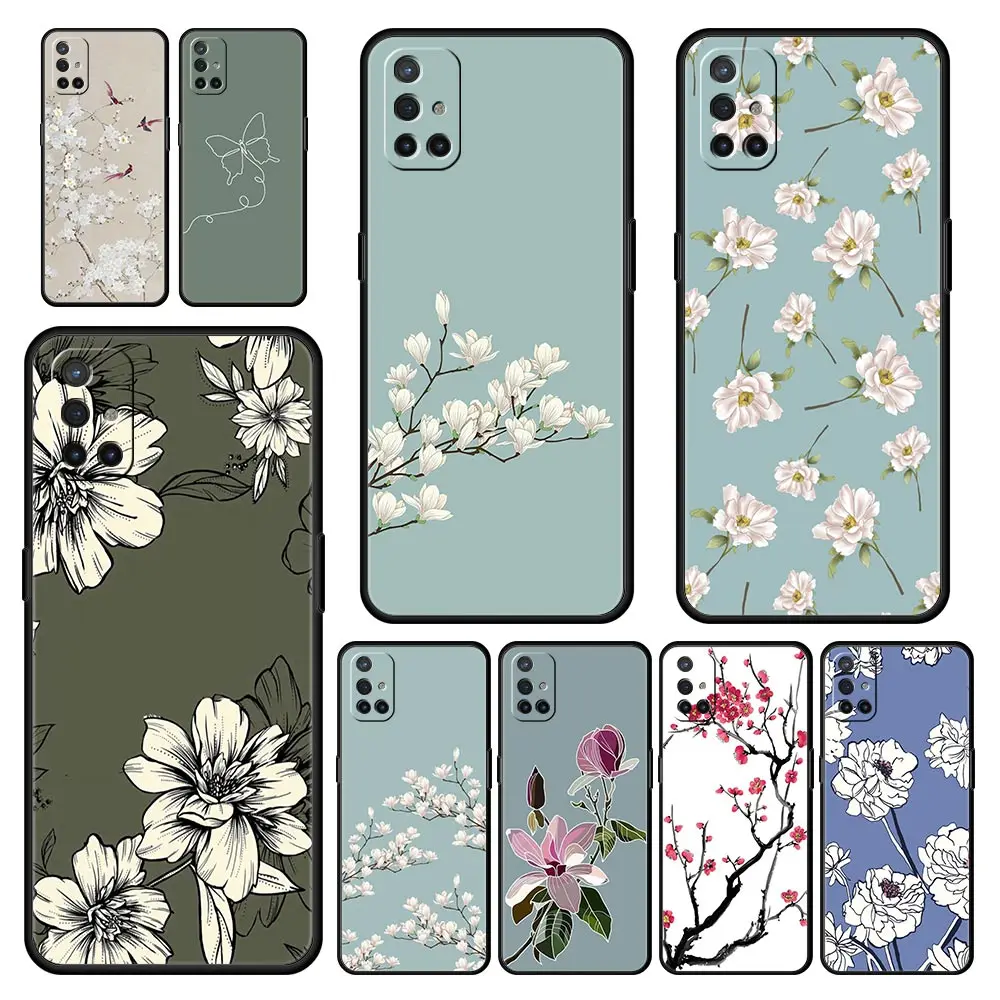 Фото Флейта для OnePlus 11 10 9 Pro 9T 12R 10R 9R 9RT 10T 8 7 6T 7T Nord 2T CE 2 Флейта N200 N10 N100, мягкий силиконовый чехол с цветком №1