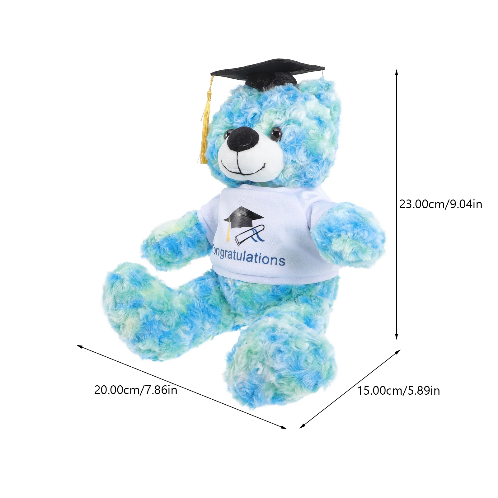 

Boys Toys Student Bear Graduation Gift Cartoon Stuffed Bear Lovely Bear Bedroom Bear Decor