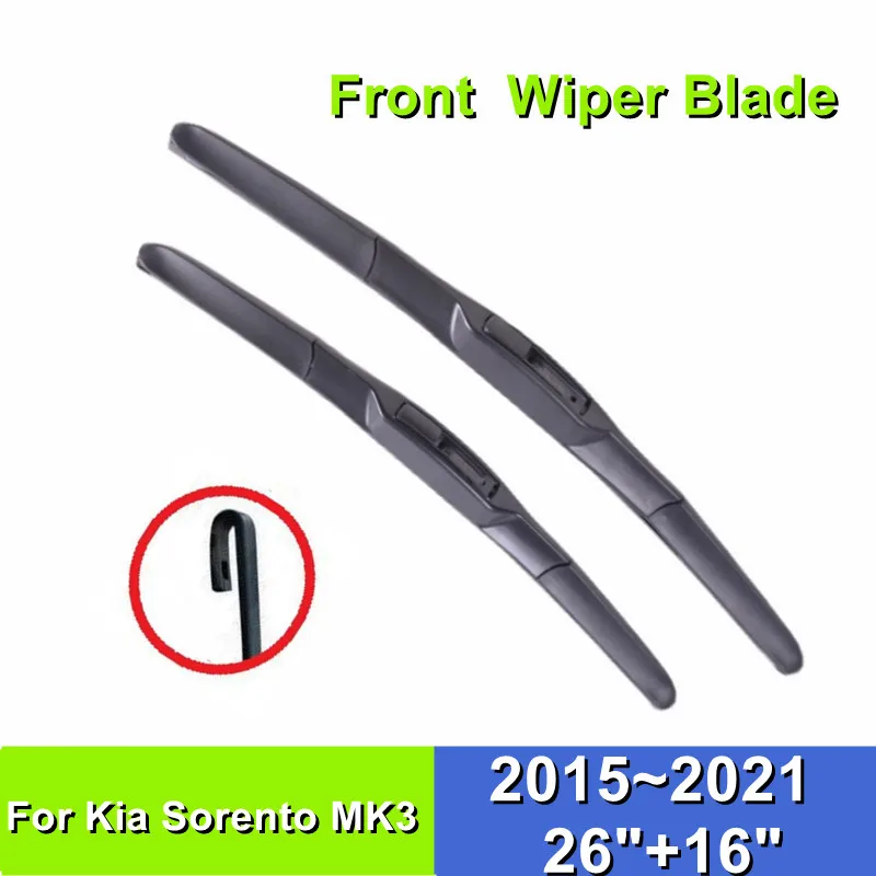 

Щетка стеклоочистителя для Kia Sorento MK2 24 дюйма + 20 дюймов, резиновая щетка для лобового стекла автомобиля 2010-2014