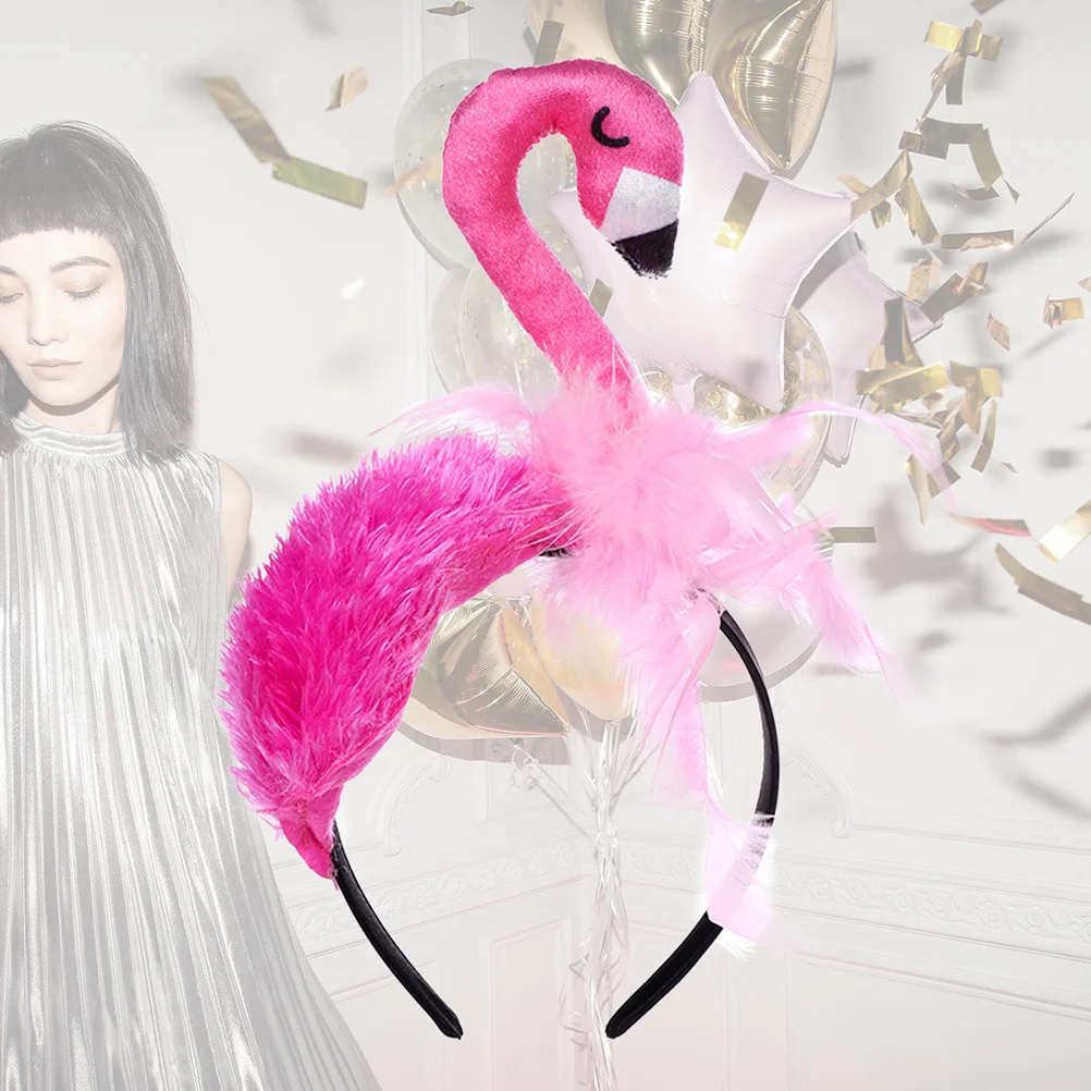 

Аксессуары для волос в виде фламинго, ободок, украшение для волос (розовый), 1 шт.