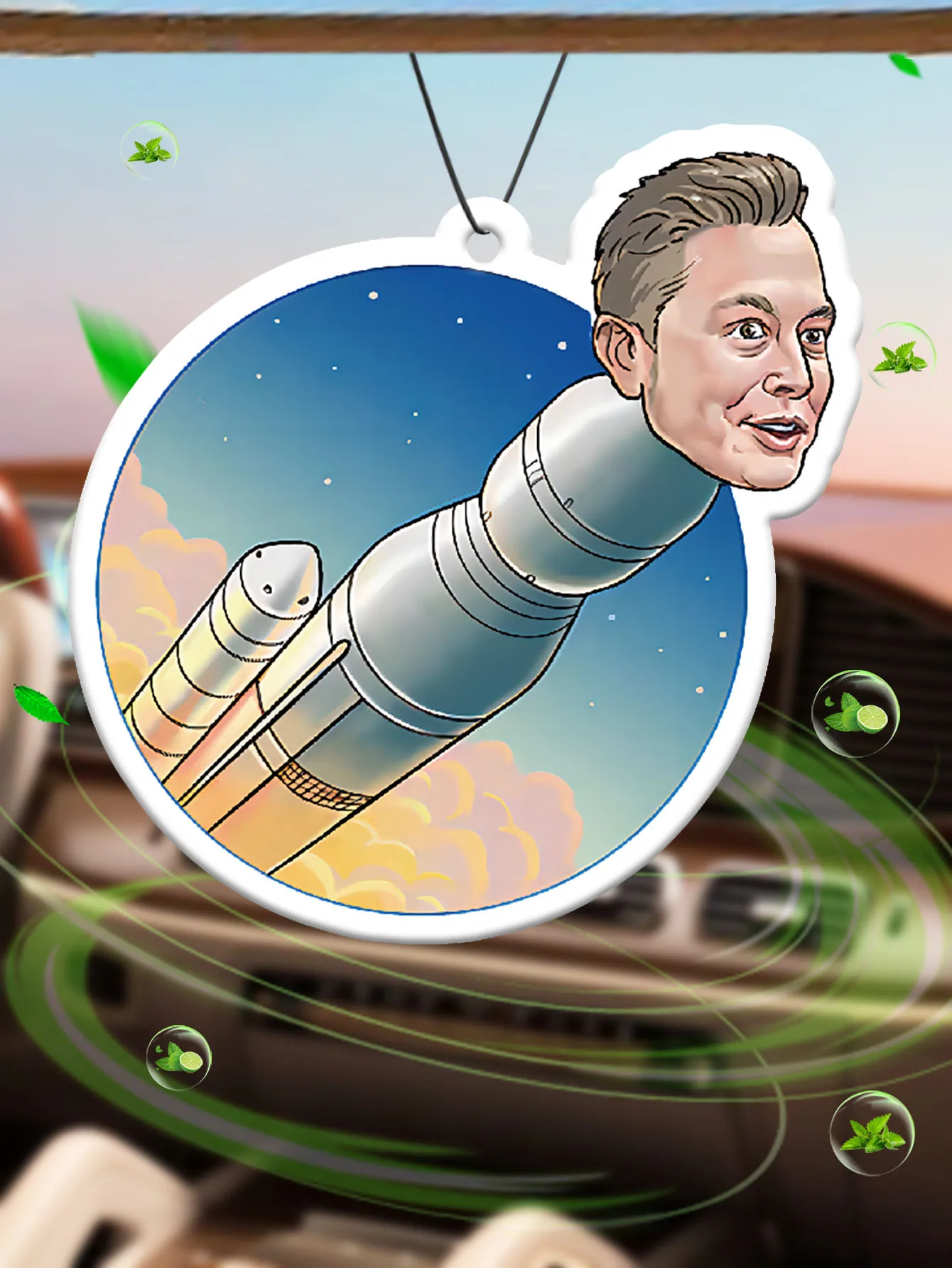 Креативные автомобильные ароматерапевтические планшеты с забавным рисунком