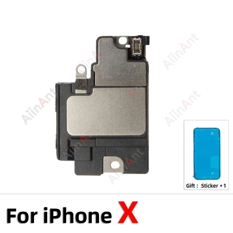 Фото OEM-наклейка + гибкий шлейф для iPhone 11 Pro X Xr Xs Max 6 6s 7 8 Plus SE, нижний динамик, зуммер, громкоговоритель, гибкий кабель №3