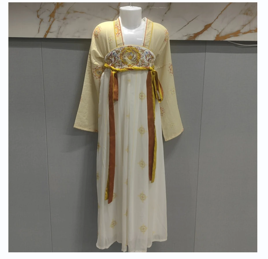 Jinwu демисезонное детское платье ханьфу в китайском стиле с длинным рукавом