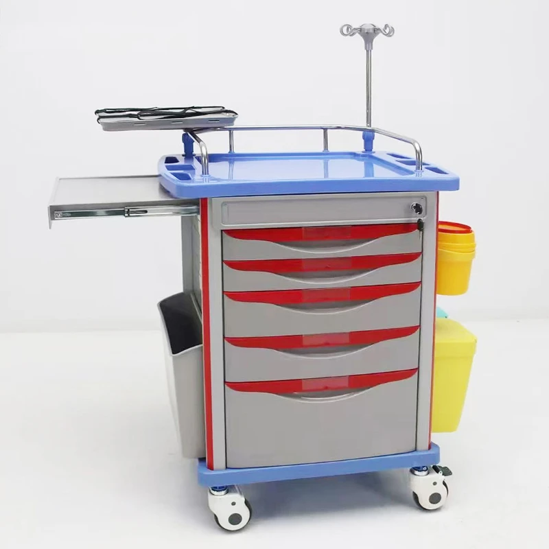 

Manufacturer ABS Medical Equipment Trolley Hospital Medicine Cart Emergency Trolley
