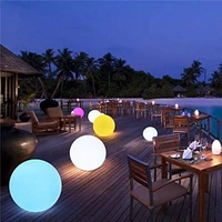 led glowing beach ball light remote control 16 colors waterproof inflatable floating solar pool light yard lawn party lamp