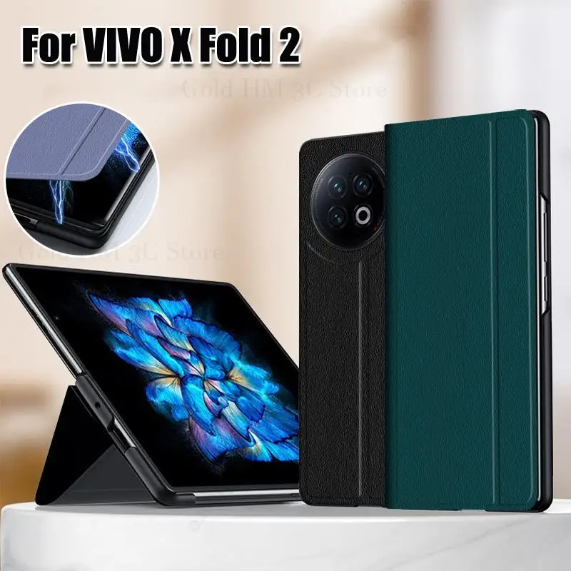 

Coque For vivo X Fold2 5G Magnetic Flip Leather Phone Kickstand Case Fundas For Vivo X Fold 2 V2266A Book Stand Shockproof Cover