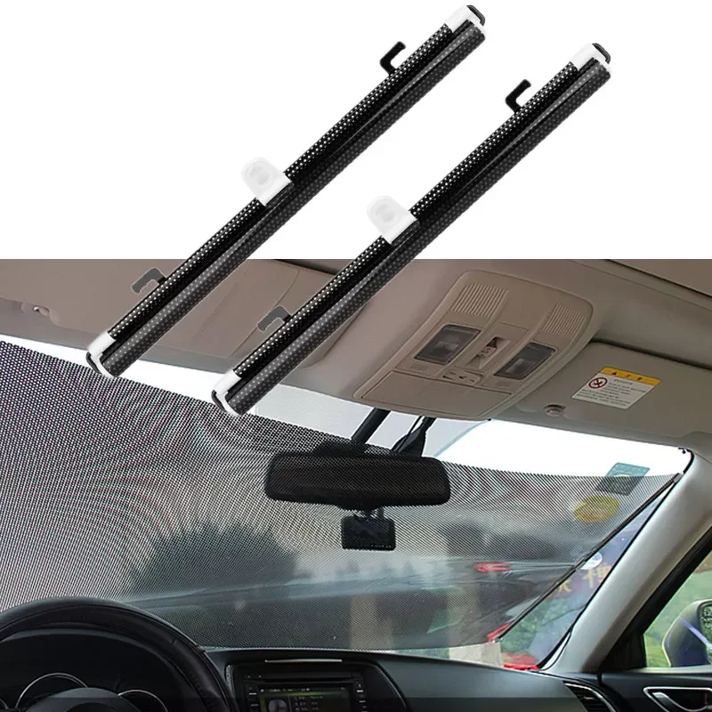 

Sunshade Curtain Windshield Rear Side Window Front Back Sun Block Blinks Black Cover Suction Cup Universal Cars Accessories
