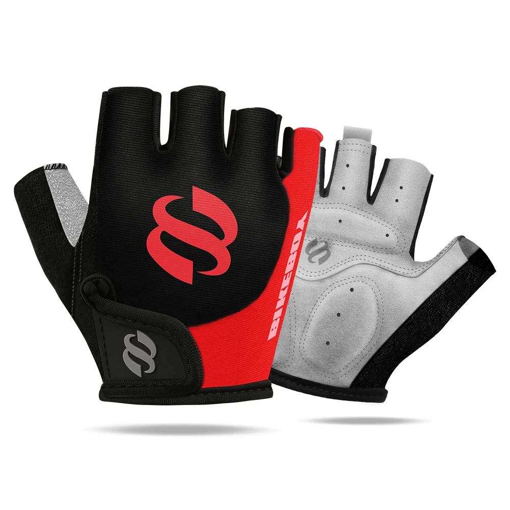 

BIKEBOY Gloves Half Finger Cycling Bicycle Glove Breathable Sport Non-slip MTB Bike Gym Fitness Fishing Gloves Cycling Equipment